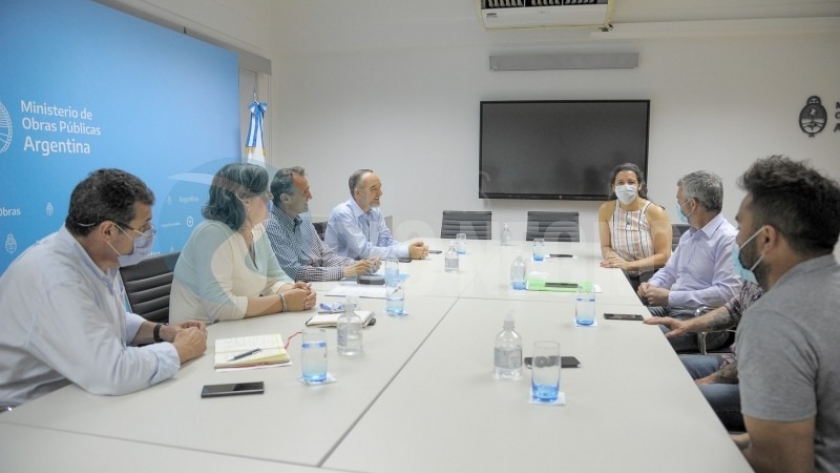 En Navarro, Katopodis recorrió obras de saneamiento y de la Red Sanitaria Federal