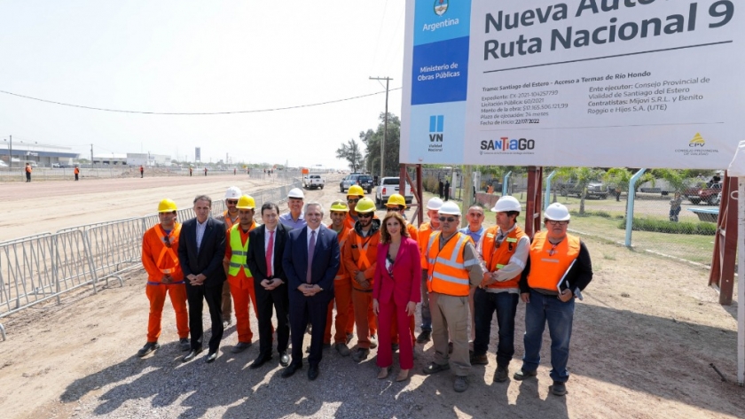 Avanza la construcción de la Autovía Ruta Nacional N°9 Santiago del Estero – Termas de Río Hondo