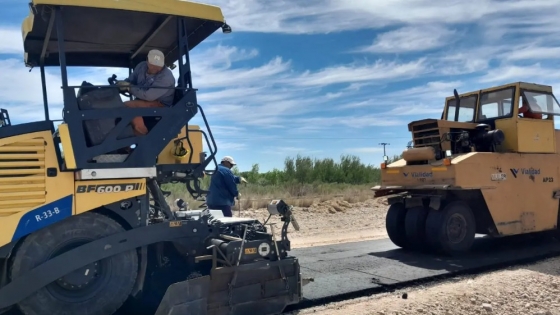 Vialidad hizo una dársena de pesaje en acceso al parque industrial de Allen