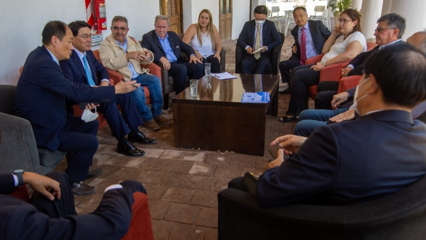 Raúl recibió a autoridades del Grupo Posco