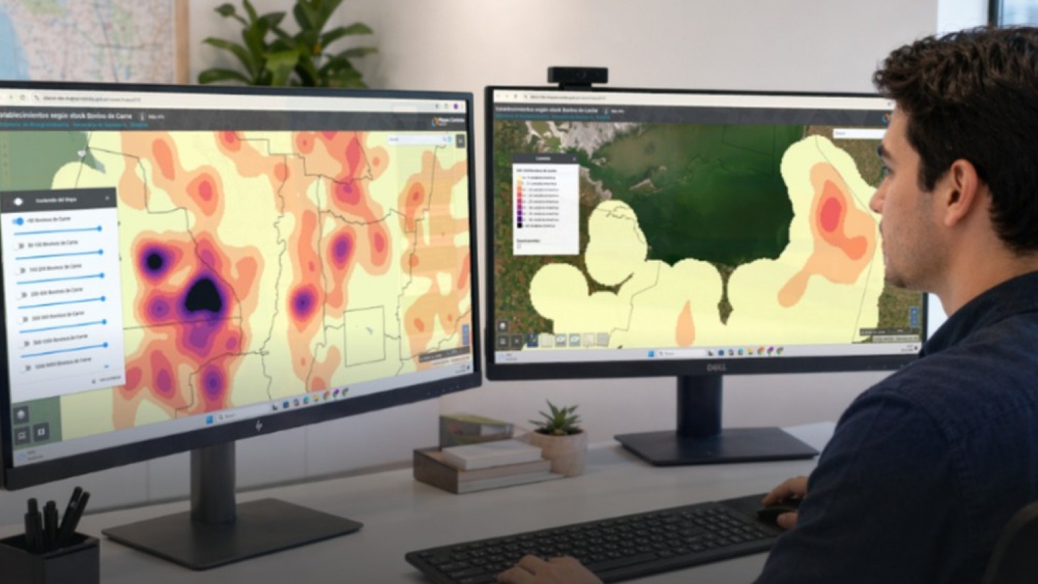 Lanzan mapas de calor para analizar la distribución de la ganadería bovina en Argentina