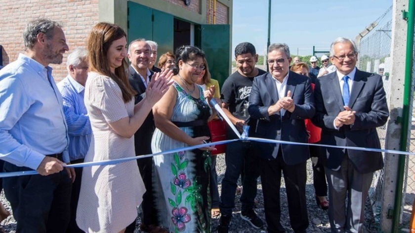 Raúl inauguró obra de gas en zona sur y anunció créditos para conexiones domiciliarias