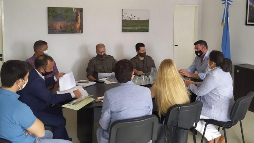 Martín Barbieri se reunió con la Comisión Reguladora de Transporte de la Nación, Gendarmería Nacional y la Secretaría de Transporte