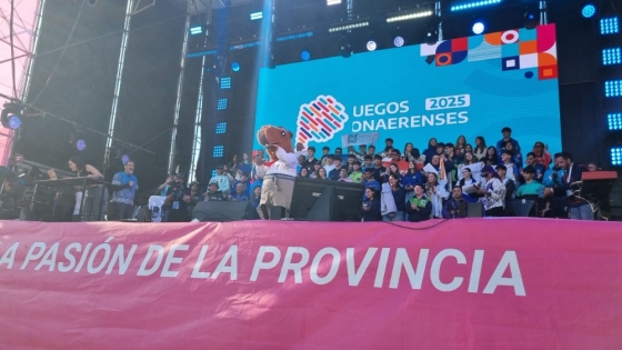 Rojas asistió a la apertura de los Juegos Bonaerenses 2025 en Mar del Plata