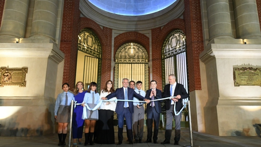 En Santiago del Estero, Alberto Fernández, Katopodis, Perczyk y Zamora inauguraron la obra en la Escuela N° 1 del Centenario