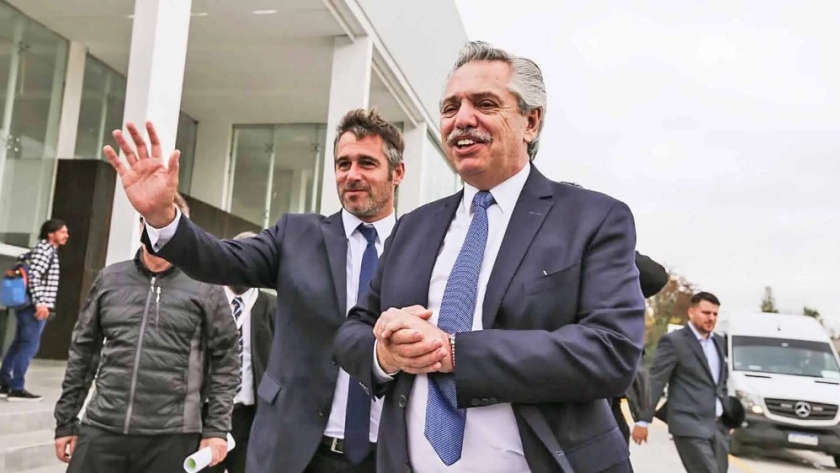 Alberto Fernández y Katopodis recorrieron el Hospital Central de Pilar