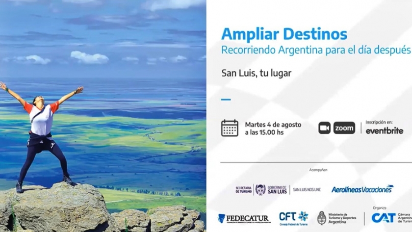 San Luis presentó su potencial turístico en "Ampliar Destinos"