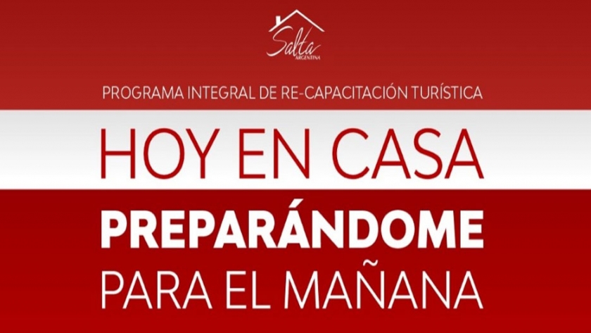 Capacitación en Turismo "Hoy en casa, preparándome para el mañana"
