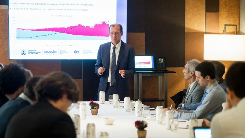 Gutiérrez expuso en Buenos Aires ante inversores