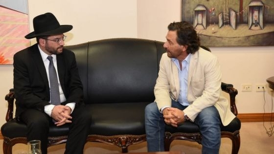 El gobernador Sáenz recibió al Rabino de la Asociación Mutual Israelita Argentina