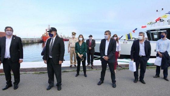 Salvarezza recibió al "Mar Argentino", nuevo buque de investigación del INIDEP