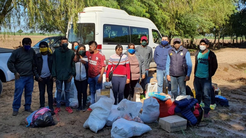 La Provincia coordinó un operativo de abastecimiento a familias de comunidades aisladas