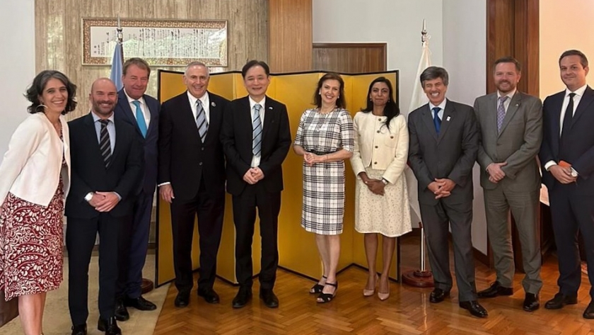 Mondino dialogó con embajadores de países del G7