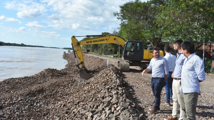La Provincia avanza con la construcción de las defensas costeras definitivas de Goya