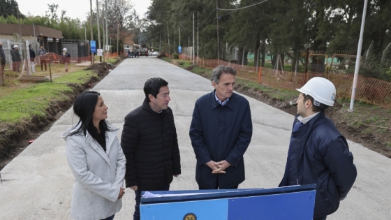Katopodis recorrió obras de conectividad vial en Malvinas Argentinas, localidad bonaerense