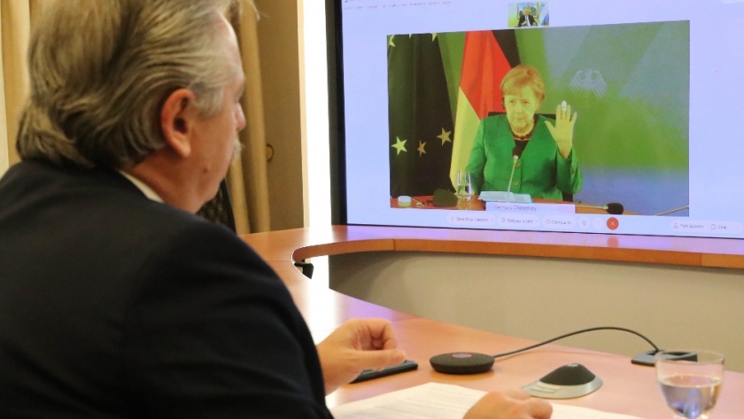 La canciller alemana se comprometió a seguir apoyando a la Argentina en la negociación con el FMI