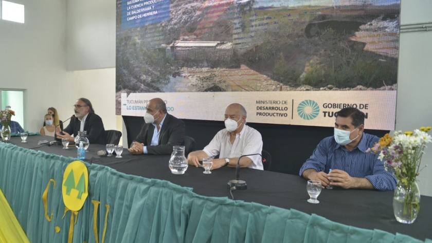 Inauguran obra hidráulica en Tucumán que beneficiará a 1.300 productores