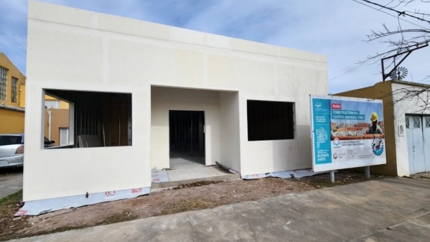 Puan: Avanza la construcción de la sede universitaria de la ciudad cabecera