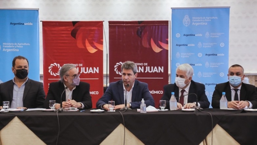 Uñac y Basterra presentaron detalles del Plan Ganadero Nacional a funcionarios de Cuyo