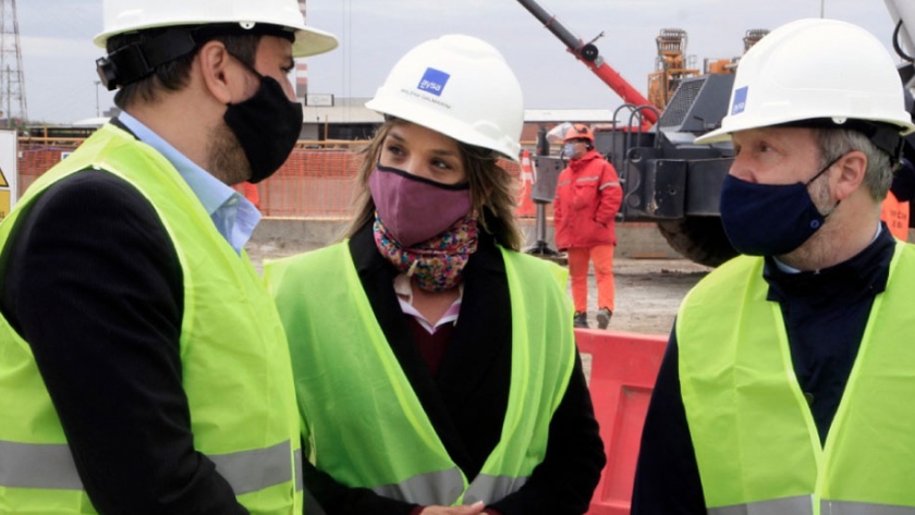 Galmarini, Cabandié y Sabbatella recorrieron el Sistema Riachuelo, la obra que mejorará la calidad de vida de 4.3 millones de vecinos 