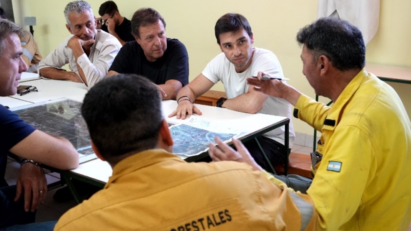 Torres se reunió en El Bolsón con Weretilneck para abordar los incendios en la Cordillera a partir de un protocolo interjurisdiccional