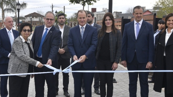 Junto al embajador de Israel, Bordet inauguró el paseo Ben Gurión en Villaguay