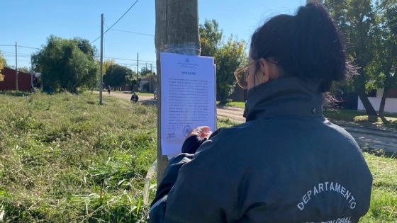 Reconquista intensifica los controles por baldíos con malezas