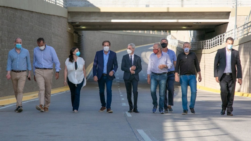 Meoni al inaugurar el paso bajo nivel de 1 y 32 en La Plata: 