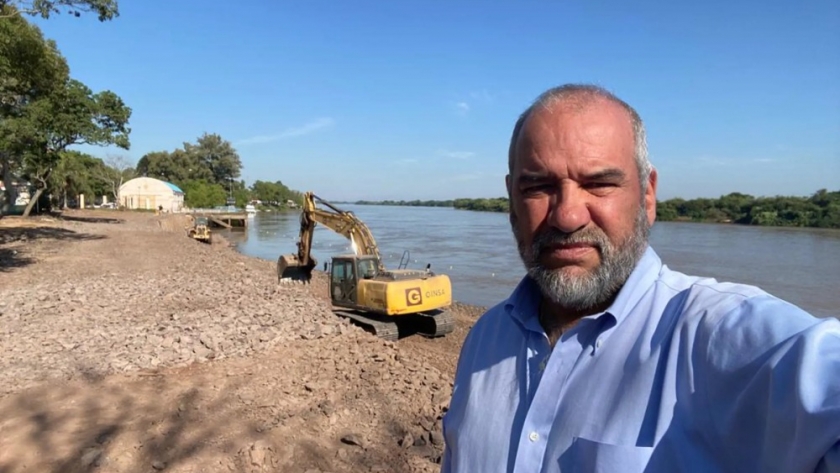 Corrientes avanza con la obras de Defensas Costeras Definitivas de la ciudad de Goya