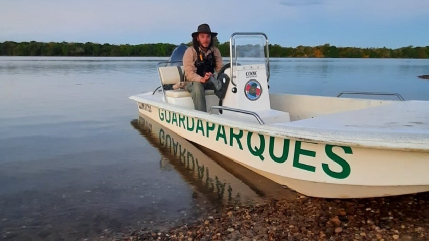 Se incorporó una lancha para los guardaparques que monitorean el futuro parque provincial