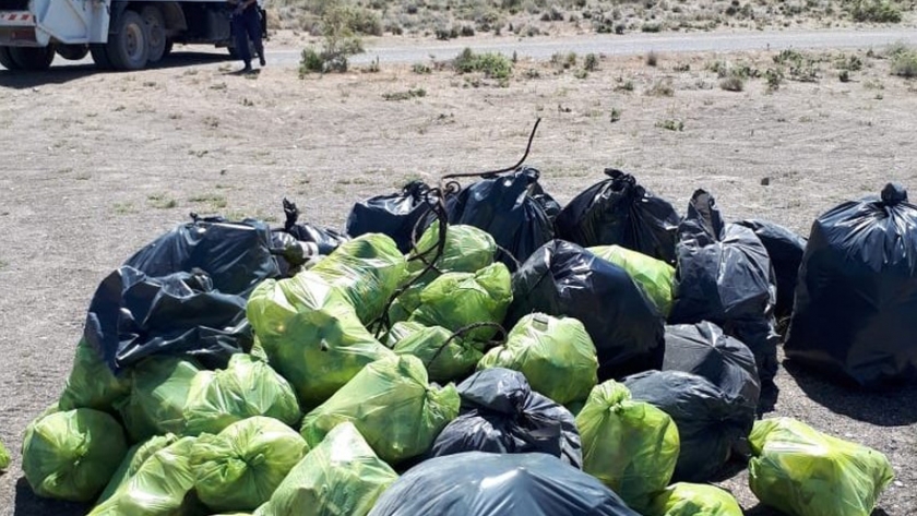 Ambiente colaboró en la limpieza de Isla Escondida realizada por el Club de Pesca de Trelew