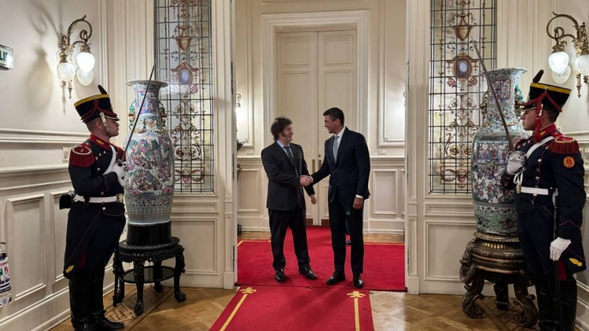 El Presidente Milei se reunió con su par de Paraguay, Santiago Peña
