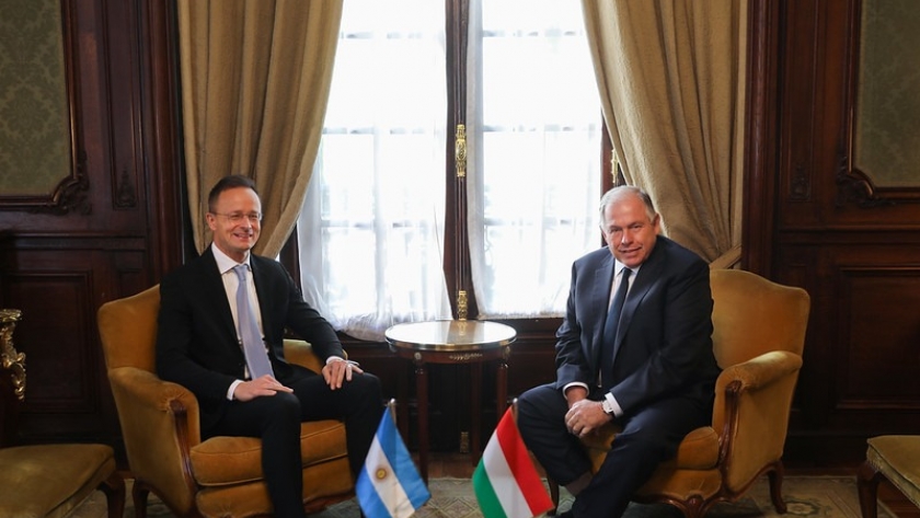 Reunión del canciller Werthein con su par de Hungría, Péter Szijjártó