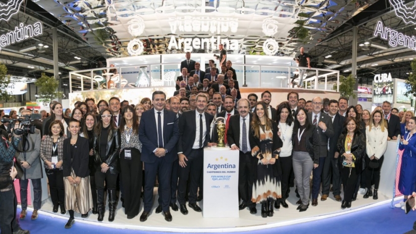 Lammens en la inauguración de FITUR 2023 en España