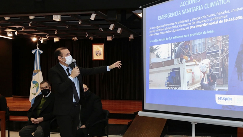 Gutiérrez destacó el rol del Estado durante la emergencia climática y sanitaria