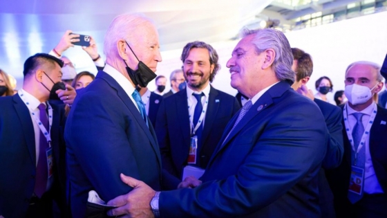 Diálogo entre el presidente Alberto Fernández y el presidente de los Estados Unidos, Joe Biden
