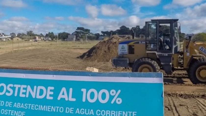 Más obras en Agua Corriente en Ostende