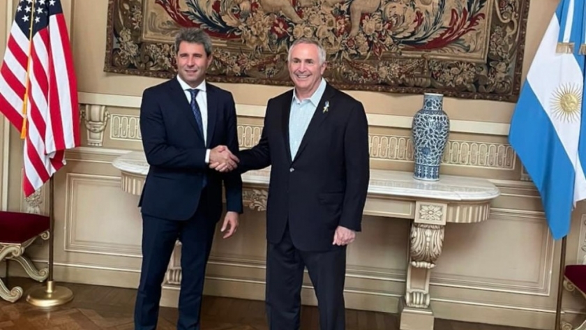 Uñac se reunió con el embajador de Estados Unidos, Marc Stanley