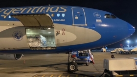 Aerolíneas Argentinas transportó 123 toneladas de semillas de maíz a Estados Unidos