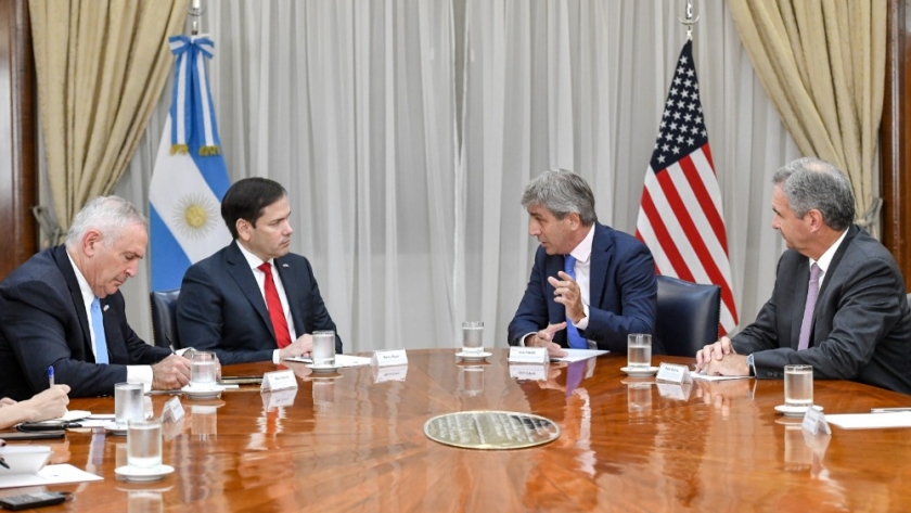 Luis Caputo se reunió con el Senador de Florida Marco Rubio y el Embajador Marc Stanley