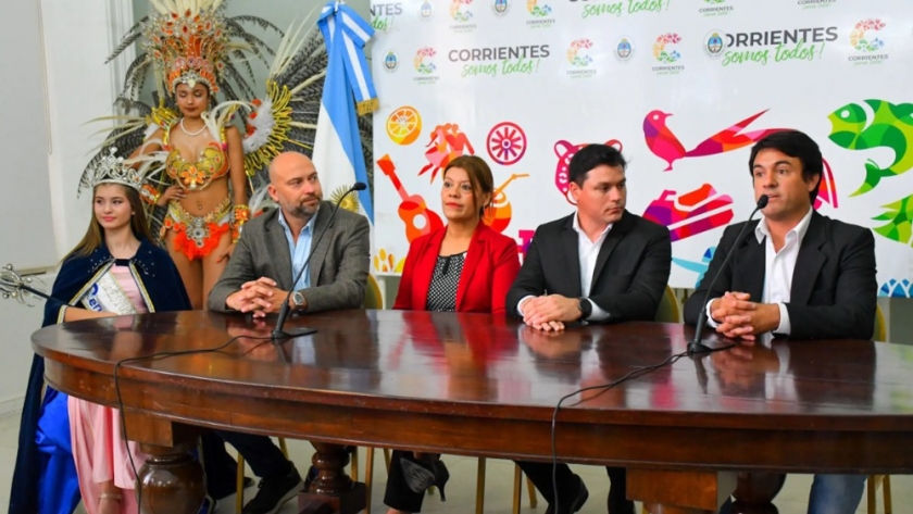 En Casa de Gobierno, Perugorría presentó sus Carnavales 2024