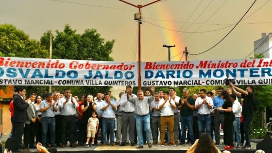 Jaldo festejó los 136 años de Villa Quinteros inaugurando obras