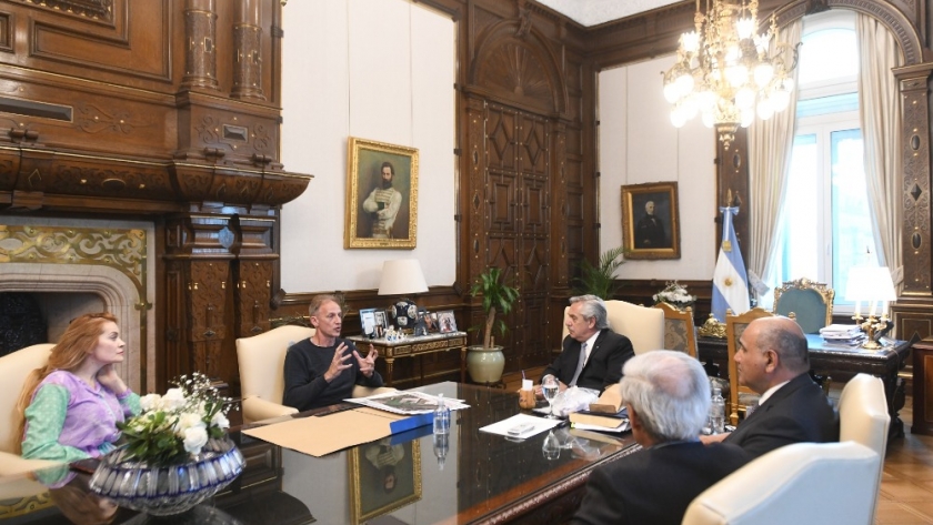 El presidente recibió a Ezequiel Lo Cane, impulsor de la Ley Justina