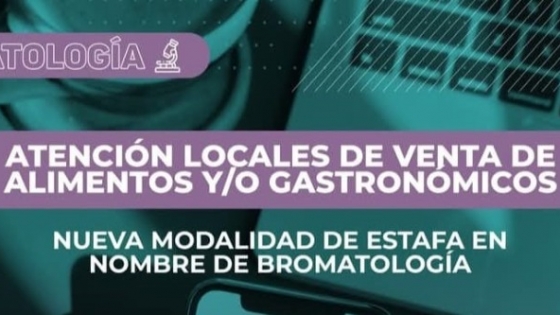 <ALERTA DE ESTAFAS: Se hacen pasar por personal de Bromatología
