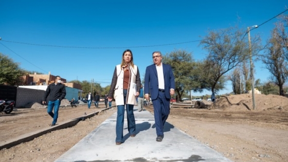 <Raúl y Susana recorrieron obras en Valle Viejo