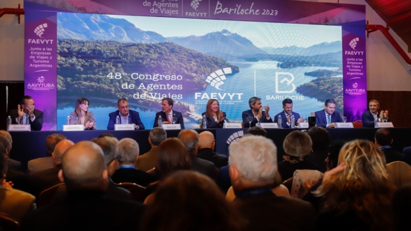 Carreras inauguró una nueva edición del Congreso FAEVYT en Bariloche