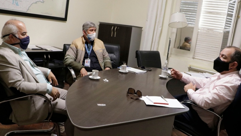Grazzini se reunió con el jefe del aeropuerto de Trelew