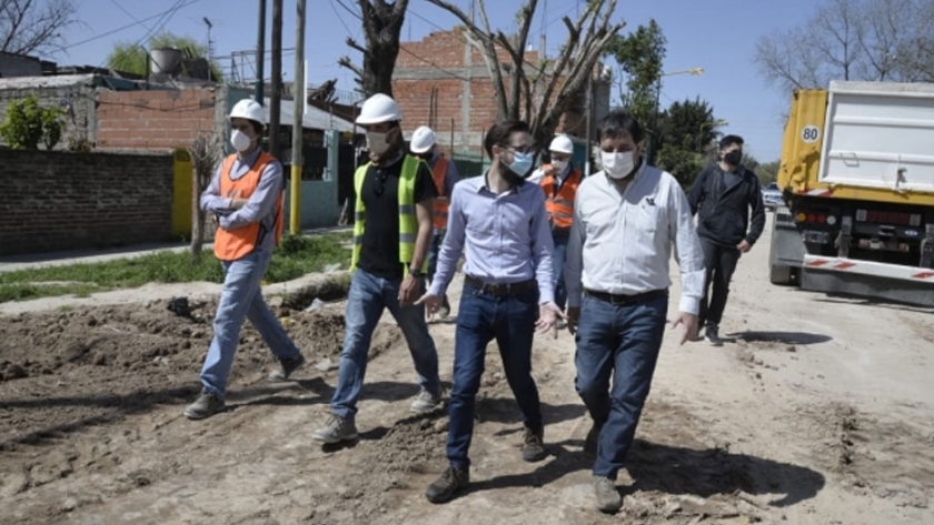 Simone recorrió obras en cuatro municipios del Gran Buenos Aires
