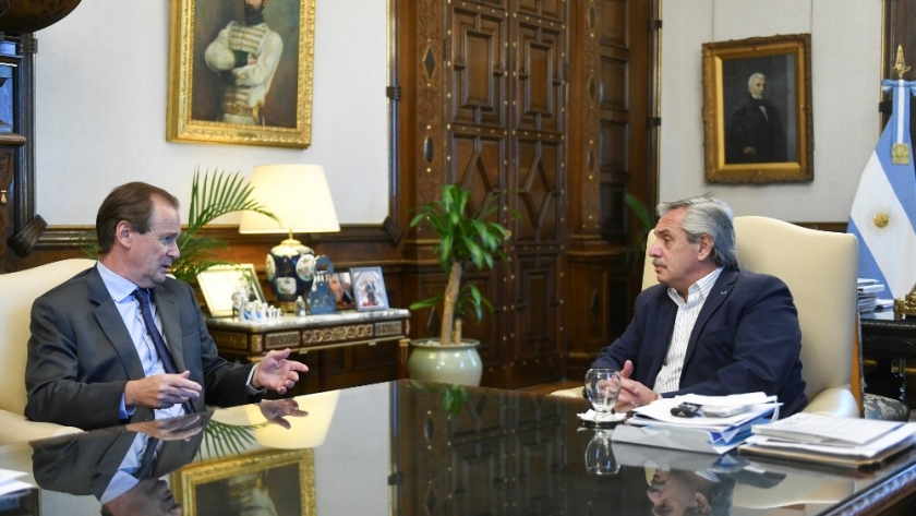 El Presidente se reunió con el gobernador de Entre Ríos, Gustavo Bordet