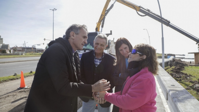 Katopodis y Raverta recorrieron obras en General Pueyrredón